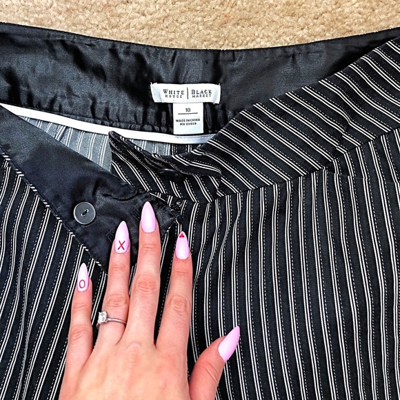 White House black market black & white pants - Picture 4 of 5